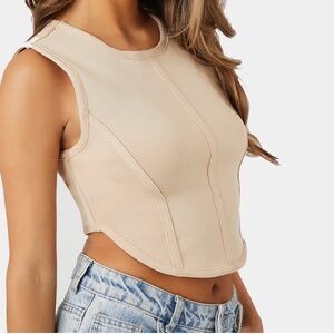 Forever 21 Tan Sleeveless Top